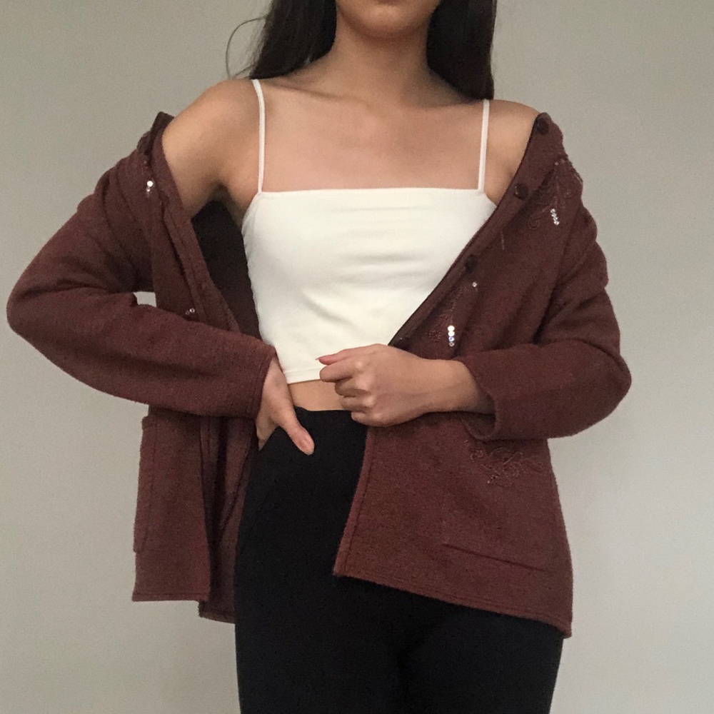 Vintage Brown Cardigan